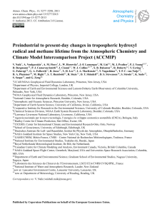 Preindustrial to present-day changes in tropospheric hydroxyl
