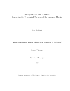 Widespread but Not Universal: Improving the Typological Coverage