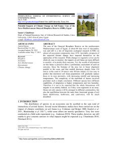 Potential Impacts of Climate Change on Soil Fauna