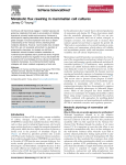 Metabolic flux rewiring in mammalian cell cultures