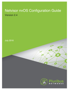 Netvisor nvOS Configuration Guide