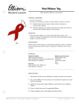 red ribbon tag - EllisonEducation.com
