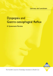 Dyspepsia and Gastro-oesophageal Reflux
