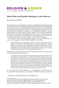 Moral Panic and Gender Ideology in Latin America
