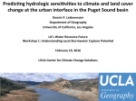 PredicHng hydrologic sensiHviHes to climate and land cover