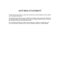 anti-bias statement