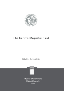 The Earth`s Magnetic Field