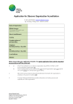 Application for Observer Organization Accreditation