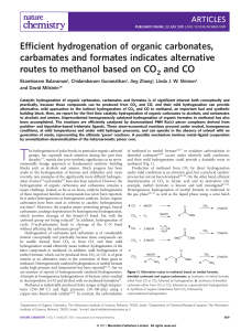 Efficient hydrogenation of organic carbonates, carbamates and
