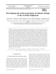 Developing site scale projections of climate change in the Scottish