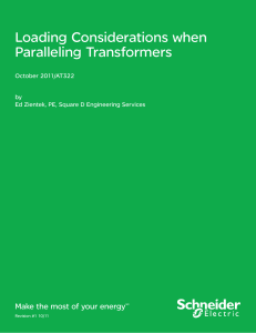 Loading Considerations when Paralleling Transformers