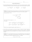 Solutions To Worksheet 7