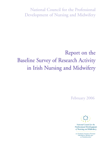 Report on the Baseline Survey of Research Activity in