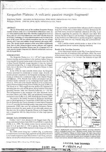 Kerguelen plateau : a volcanic passive margin fragment ?