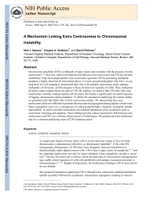 A Mechanism Linking Extra Centrosomes to Chromosomal Instability