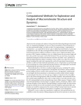 Computational Methods for Exploration and Analysis of
