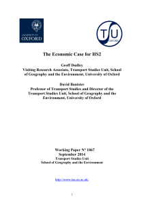 The Economic Case for HS2 - Transport Studies Unit