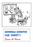 General Genetic lab. Sheet 3 Eiman Al