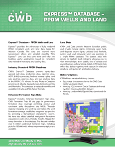 expresstm database – ppdm wells and land