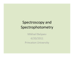 Spectroscopy and Spectrophotometry