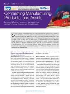 Connecting Manufacturing, Products, and Assets