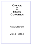 Annual Report 2011/12  - Coroner`s Court of Western Australia