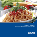Carbohydrates. The basis of Mediterranean style eating