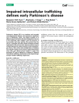 Impaired intracellular trafficking defines early Parkinson`s disease