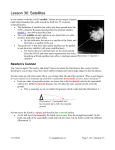 Lesson 36: Satellites