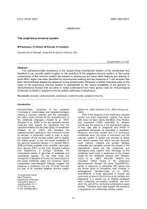 The amphioxus immune system