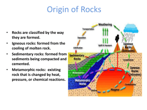 Origin of Rocks