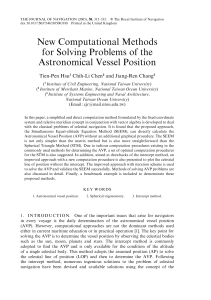 New Computational Methods for Solving Problems of the