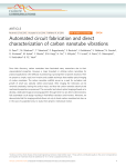 Automated circuit fabrication and direct characterization of carbon