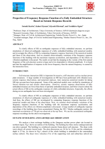 Properties of Frequency Response Function of a Fully Embedded