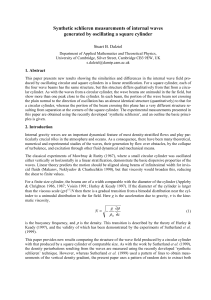 Synthetic schlieren measurements of internal waves