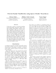 Protein Family Classification using Sparse Markov Transducers