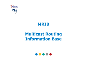 MRIB Multicast Routing Information Base