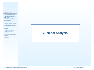 3: Nodal Analysis
