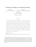 Structural Change in an Open Economy