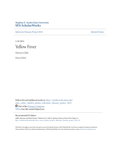 Yellow Fever - SFA ScholarWorks - Stephen F. Austin State University