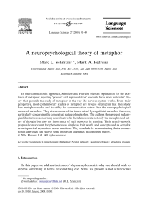 A neuropsychological theory of metaphor
