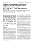 Stochastic processes defining sensitivity and variability of internally