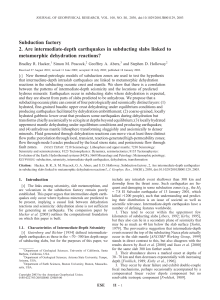 Subduction factory 2. Are intermediate