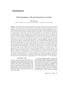 Plate boundaries, rifts and transforms in Iceland