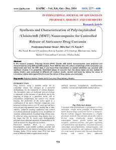 Synthesis and Characterizat /Cloisite30B (MMT) Nanoco