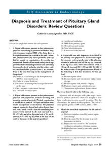 Diagnosis and Treatment of Pituitary Gland Disorders