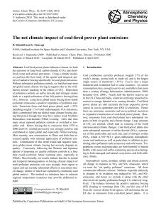 The net climate impact of coal