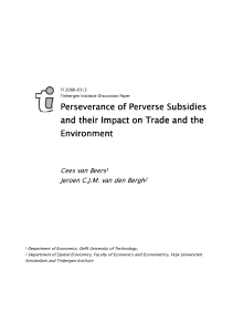 Tinbergen lnstitute Discussion Paper PerseYe PerseYerrrrance of P