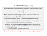 ELECTRIC POTENTIAL (Chapter 20) In mechanics, saw relationship