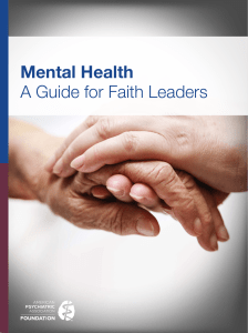 Mental Health A Guide for Faith Leaders